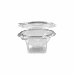 Tál (rPET) fedővel kerek átlátszó 250ml [50 db]