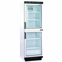 Chladnička biela presklená ventilovaná dvojdverová 372 l, FS 2380 - 1
