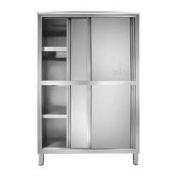 Nerezová kuchynská skriňa - 120 cm - 1