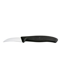 Nôž na zeleninu 6 cm zakrivený - čierny | Victorinox 6.7503