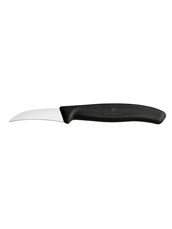 Nôž na zeleninu 6 cm zakrivený - čierny | Victorinox 6.7503