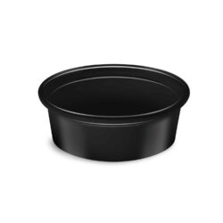 Öltöztető tál (PP) fekete Ø70mm 50ml [50 db]