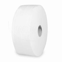 WC-papír (Tissue) 2 rétegű dombornyomott fehér `JUMBO` Ø27cm 340m [6 db]