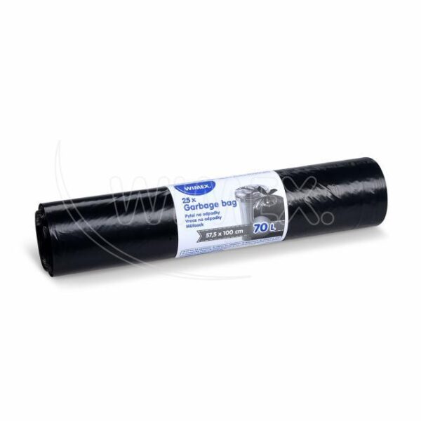 Szemeteszsák (LDPE) fekete 57,5 x 100 cm 70L [25 db] - Image 2
