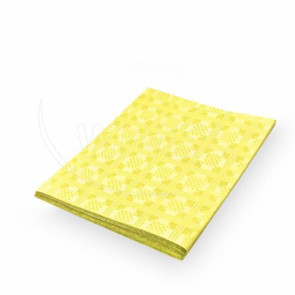 Asztalterítő (PAP) összehajtogatott sárga 1,2 x 1,8 m [1 db]