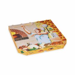 Hullámkarton pizzásdoboz 32 x 32 x 3 cm [100 db]