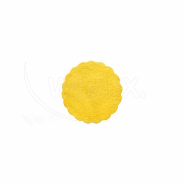 Rózetta (PAP-Airlaid) PREMIUM sárga Ø9cm [40 db]