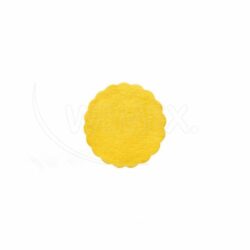 Airlaid papír tortacsipke (rozetta) PREMIUM, sárga – Ø9 cm [500 db]