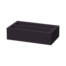 Madeira Black 2 rekeszes evőeszköztartó doboz 275×165×60 mm | Fine Dine