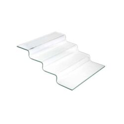 Vetro átlátszó üveg lépcsős tálaló állvány büféhez – 400 × 350 mm | Fine Dine
