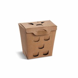 Zsírálló kraft hasábburgonya doboz (FSC Mix) – 150 g [50 db]