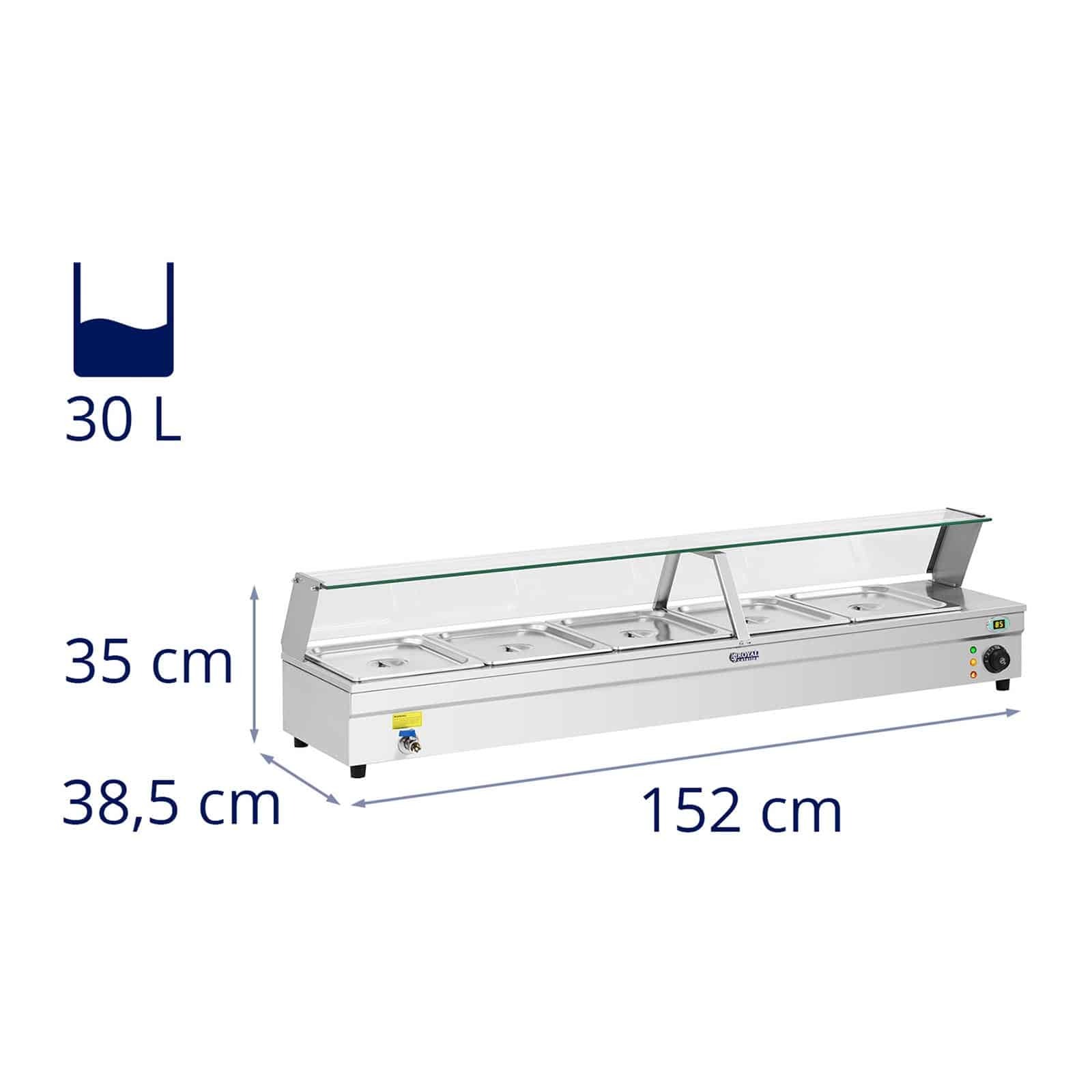 Bain Marie, 30 L, 5x GN 1/2 | RCBM-5 - Image 7
