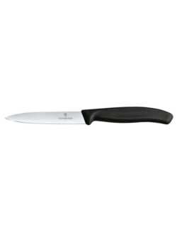 Nôž na zeleninu 10 cm - čierny | Victorinox 6.7703