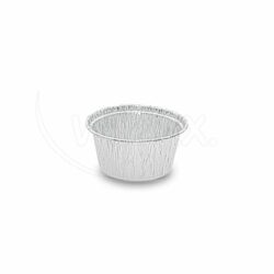 Alumínium tálka, kerek Ø80 × 34 mm, 110 ml (100 db)