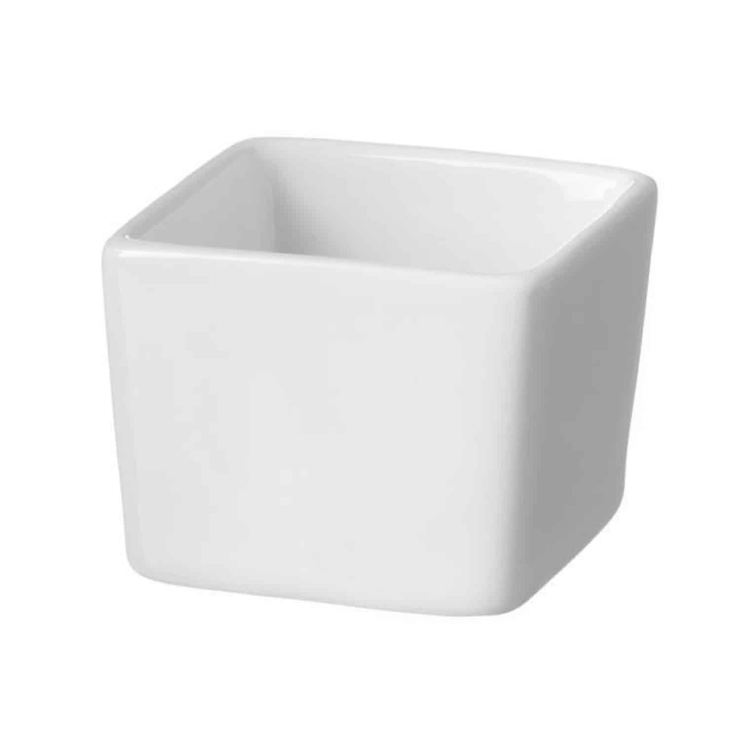 Porcelán fingerfood tálka Necessity – négyzet alakú – 50 mm | Fine Dine