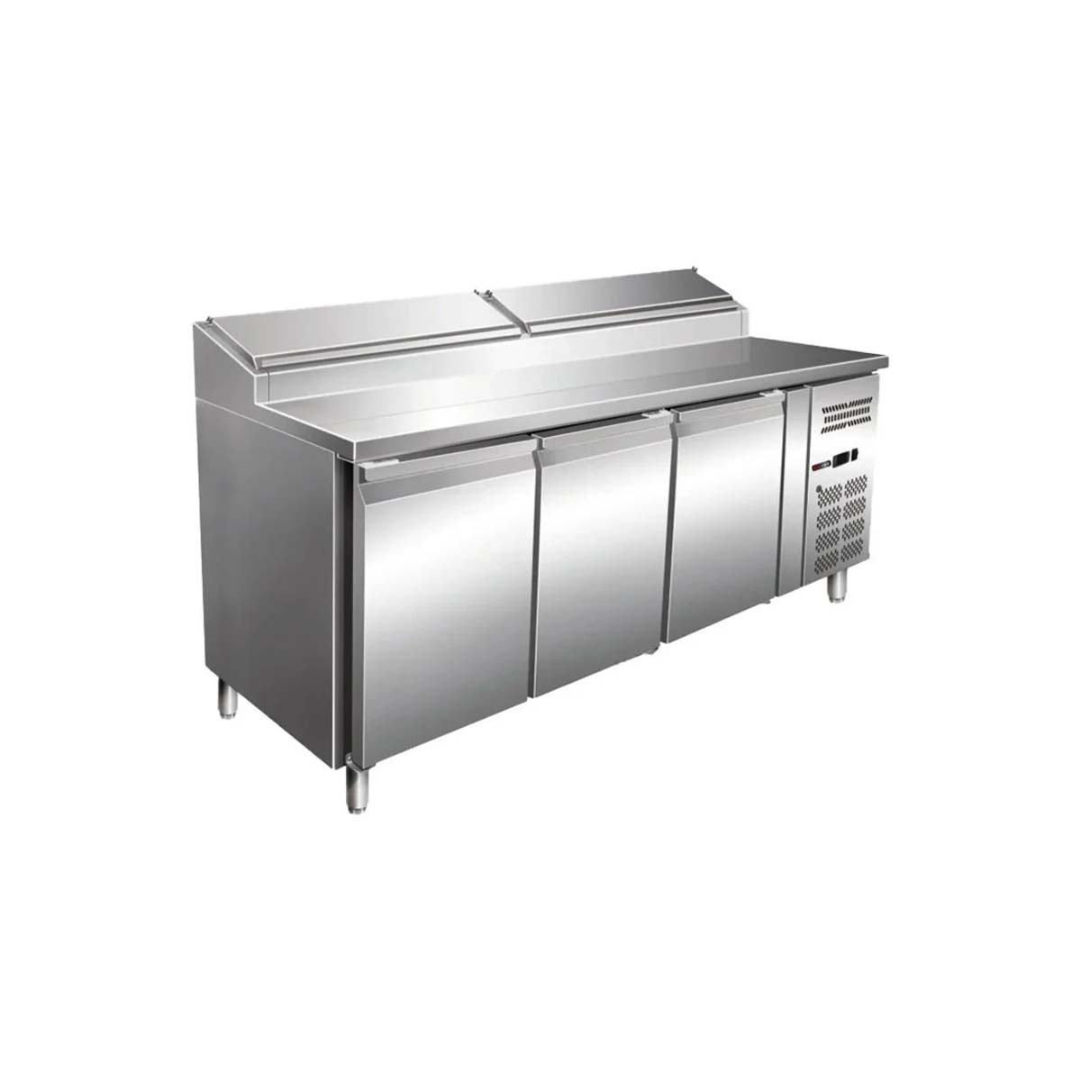 Chladiaci stôl - 3 dverový - 8 x GN 1/3 | MTPZ-3D je určený do všetkých gastro prevádzok ako sú napr. reštaurácie, bufety, jedálne, hotely a pod.️