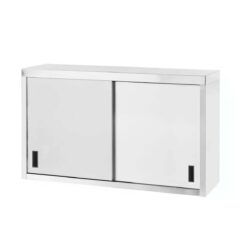 Nerezová skrinka závesná Profi Line - 100x30 cm | Hendi 811207 - vybavené posuvnými dverami s plastovou rukoväťou na valčekových ložiskách.