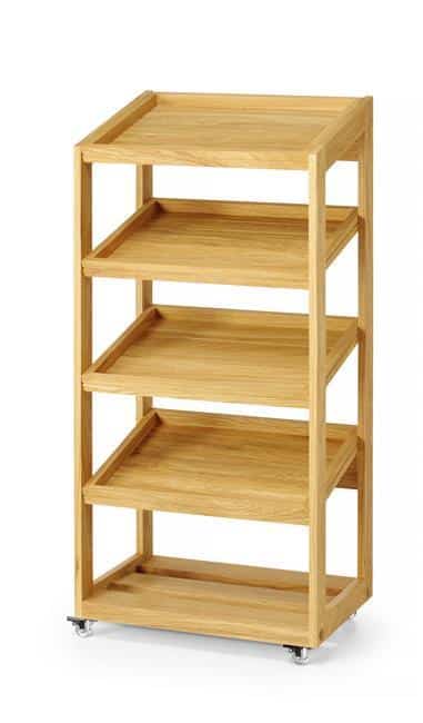 Tölgyfa 4-szintes állvány 574x400x1197 mm - Image 2