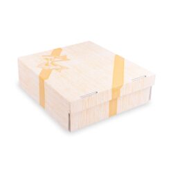 Hullámkarton tortadoboz teljes nyomtatással 28 x 28 x 10 cm [100 db]