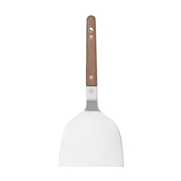 Nerezová špachtľa pre Teppanyaki - 105 mm | Hendi 855799 je praktický pomocník pri príprave grilovaných jedál v gastro prevádzkach alebo domácnostiach.️