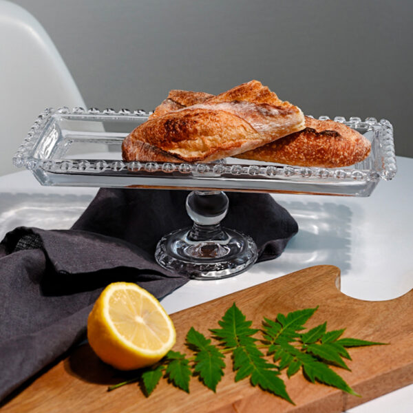 Servírovací sklenený podnos hranatý 30 cm | Gastrokitchen 3