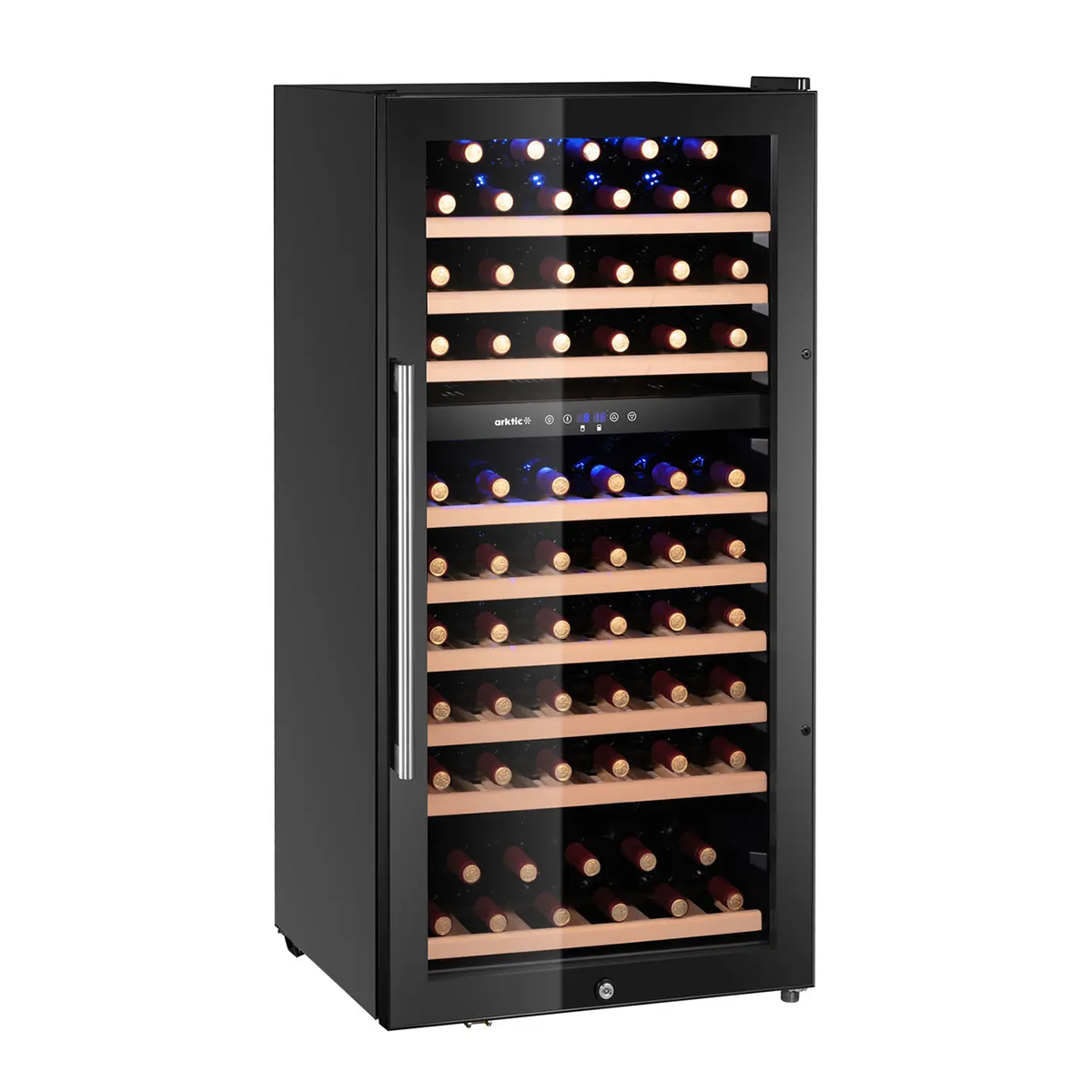 Chladnička na víno - 230 L/91 fliaš | Arktic 237113 je elegantné a funkčné riešenie pre správne skladovanie vína v optimálnych podmienkach.