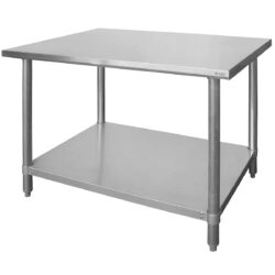 Centrálny pracovný stôl s poličkou - 1800x600 mm - Budget Line | Hendi 812488 je praktické a stabilné riešenie pre gastro prevádzky.️