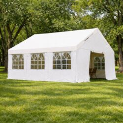 Praktický cateringový stan 4×6 m | Gastrokitchen má pozinkovanú lakovanú oceľovú konštrukciu a nepremokavú Oxford látku. Ideálny na párty, oslavy a eventy.