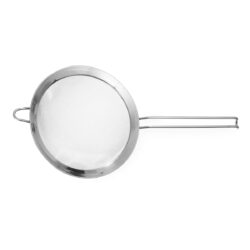 Nerezové sitko - Ø 230 mm | Hendi 638903 s jemnou sieťkou a dlhou rukoväťou pre spoľahlivé cedenie v gastro prevádzkach aj domácnostiach.