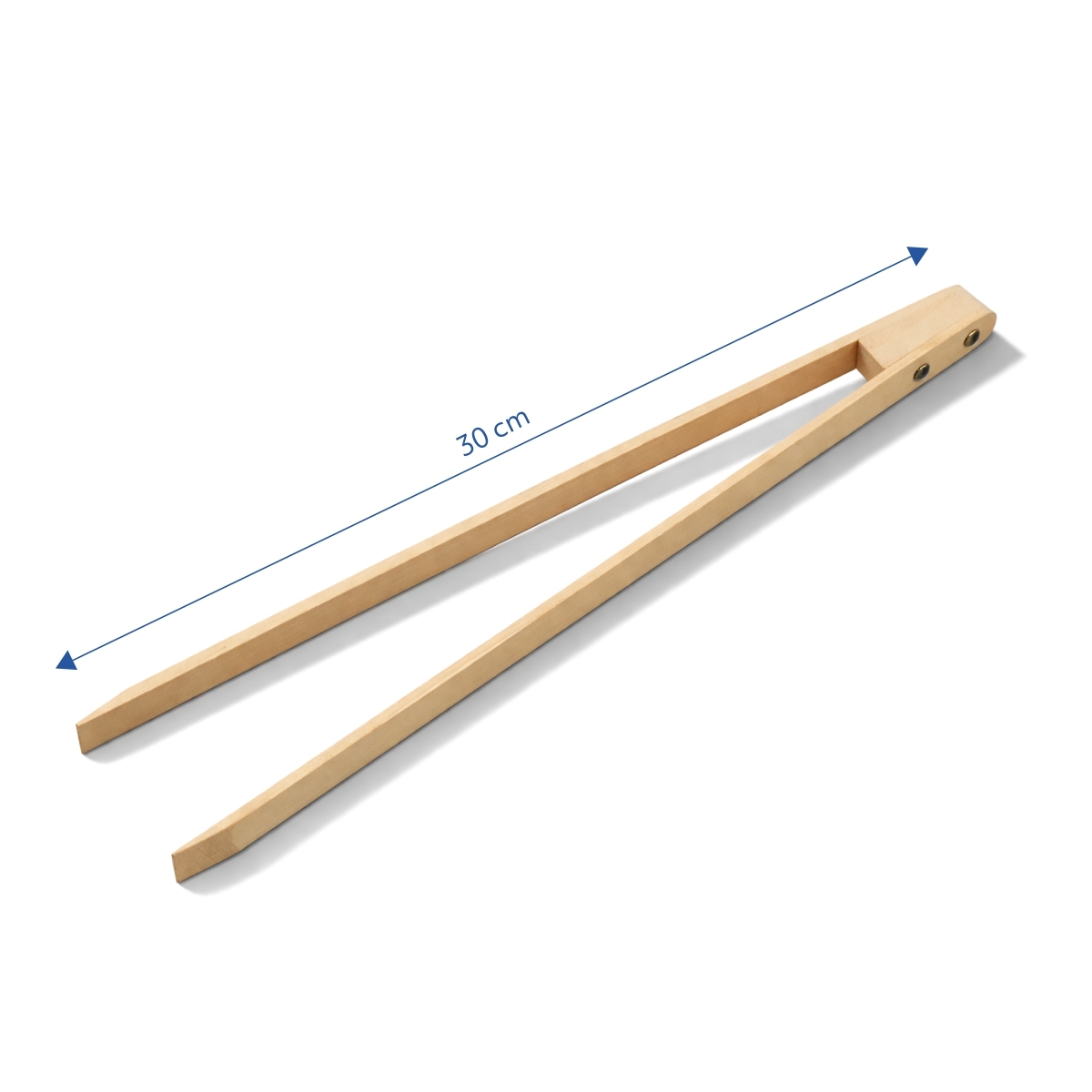 A 30 cm-es bükkfa szervírozó csipesz alkalmas uborka, zöldség, saláta és egyéb köretek tálalásához.