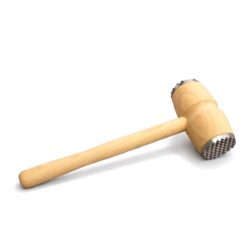 A 29 cm hosszú, bükkfából készült fa húsklopfoló kétoldalas fém fejjel kényelmes és hatékony húsklopfolást tesz lehetővé.