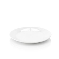 Dezertný tanier 19 cm v bielej farbe je ideálny na servírovanie predjedál, dezertov,️ zákuskov a ovocia v gastro prevádzkach aj domácnostiach.