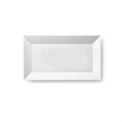 Actual szervírozó tálca 22,4 × 11,4 cm tartós porcelánból. Elegáns tálca, ideális előételek, sushi, desszertek és más ételek tálalására.️