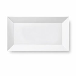 Actual szervírozó tálca 33,4 × 18,2 cm tartós porcelánból. Elegáns és praktikus gyümölcsök, magvak, előételek és desszertek tálalásához.