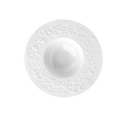 Stone mélytányér Ø 18 cm fehér színben, tartós porcelánból. Elegáns tányér levesekhez, rizottóhoz és tésztaételekhez vendéglátóhelyekre és otthonra.