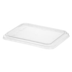 Átlátszó fedél 227 × 178 mm-es menütálcához, PP anyagból. Szoros lezárás az ételek szállításához, mikrohullámú sütőbe is alkalmas. 25 db-os csomag.