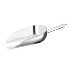 Bar up rozsdamentes acél jéglapát 432x140 mm méretben, 0,92 l űrtartalommal. Praktikus eszköz a jég gyors és higiénikus adagolásához koktélokhoz és italokhoz.