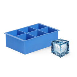 ️Bar up szilikon jégkockaforma 6 nagy jégkockához, 170x110x52 mm méretben. Lassan olvadó jégkockák az italok és koktélok stílusos hűtéséhez.