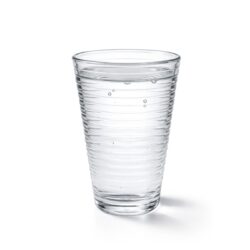 Gastrokitchen bordázott üvegpohár vízhez, 300 ml űrtartalommal. Elegáns átlátszó üveg vízhez, limonádékhoz és más hideg italokhoz.️
