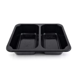 2 részes lezárható menüs tálca 227 × 178 × 50 mm, 50 db-os kiszerelésben. Alkalmas ételek csomagolására, kiadására és kiszállítására vendéglátóipari egységekben.