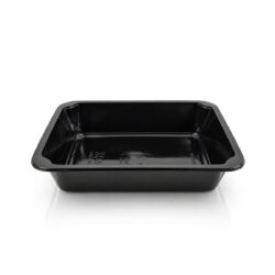 1 részes lezárható menüs tálca 227 × 178 × 50 mm, 50 db-os kiszerelésben. Alkalmas ételek csomagolására, kiadására és kiszállítására vendéglátóipari egységekben.