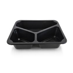 3 részes lezárható menüs tálca 227 × 178 × 50 mm, 50 db. Praktikus választás ételek csomagolására, kiadására és kiszállítására vendéglátóipari egységekben.