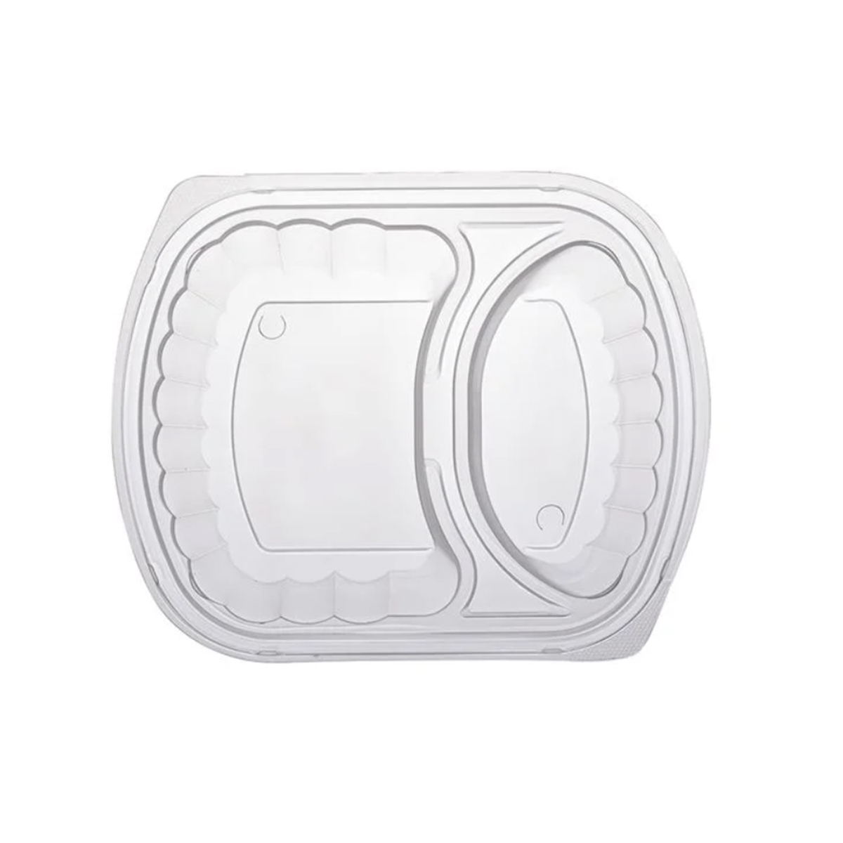 2 részes osztott menübox tetővel, 240 × 205 × 40 mm. Csomagolás: 150 db.