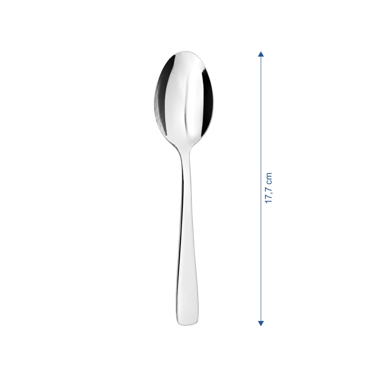 Elegáns Laura desszertkanál, 17,7 cm, fényes felülettel. 12 darabos készlet.