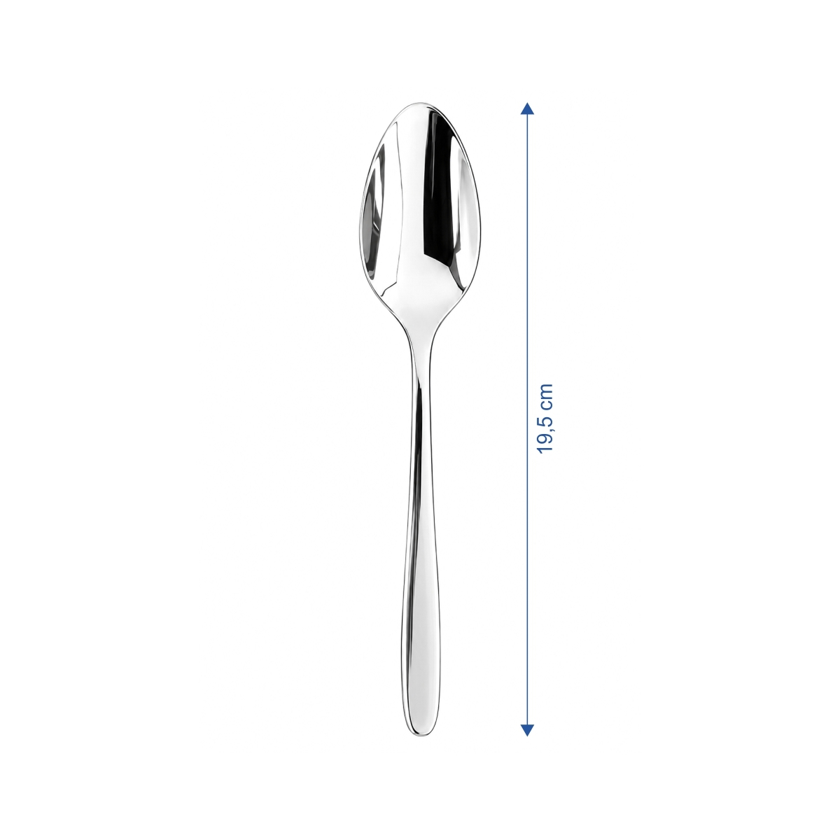 Elegáns Panna desszertkanál, 19,5 cm, 18/10 rozsdamentes acélból, 12 darabos készletben.