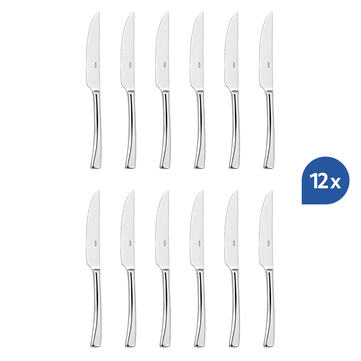 Oasis desszertkés, 20 cm, 18/10 rozsdamentes acélból. 12 darabos készlet.