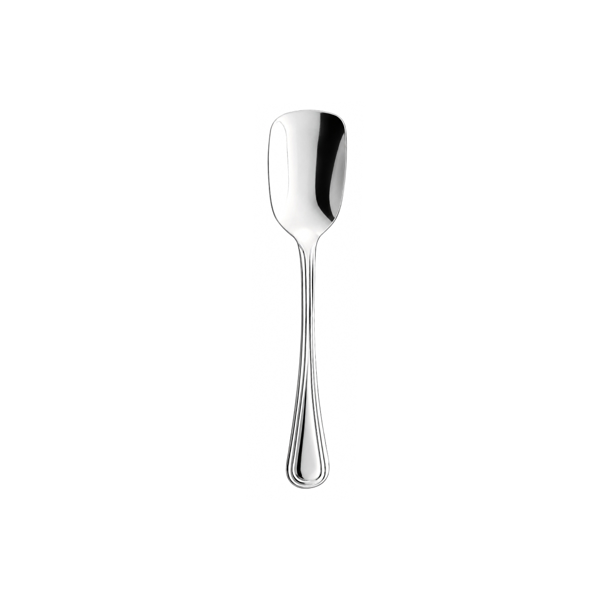 Elegáns Inglese fagylaltkanál, 13,5 cm, 18/0 rozsdamentes acélból. 12 darabos készlet.