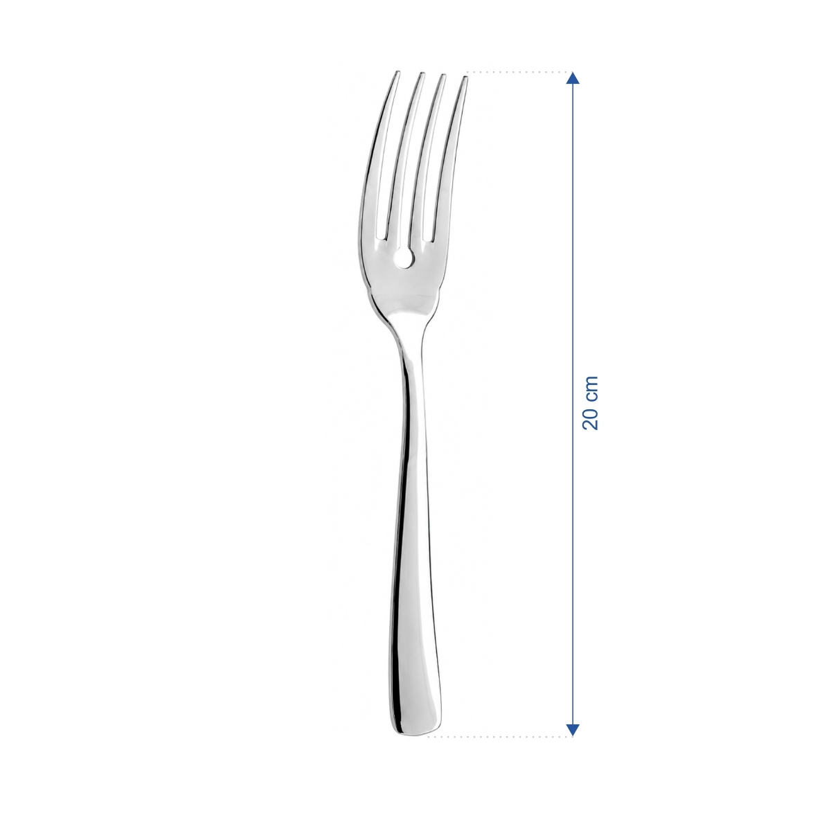 Laura halvilla, 20 cm, 18/10 rozsdamentes acélból. 12 darabos készlet.