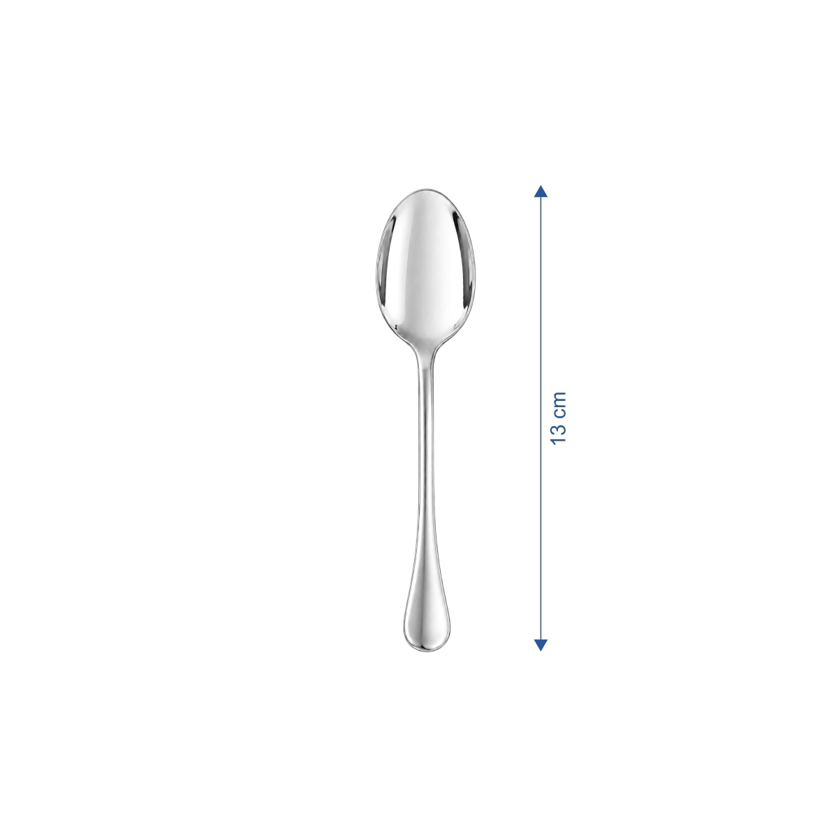 Elegáns Sara kávéskanál, 13 cm, 18/10 rozsdamentes acélból. 12 darabos készlet.