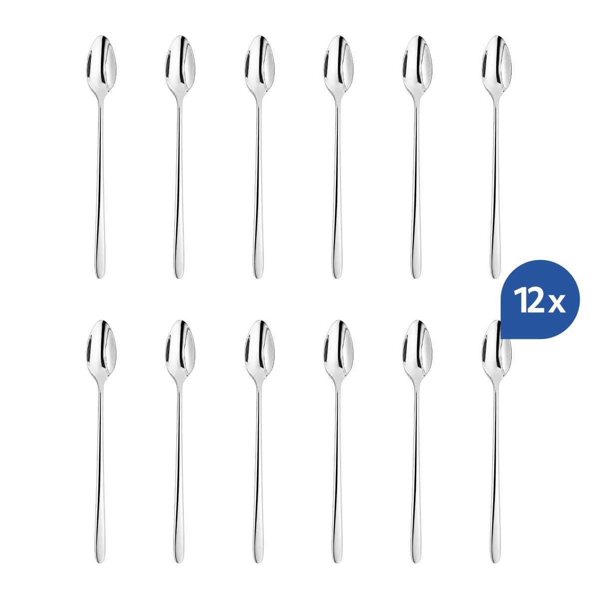 Panna bárkanál, 22 cm, 18/10 rozsdamentes acélból. 12 darabos készlet.